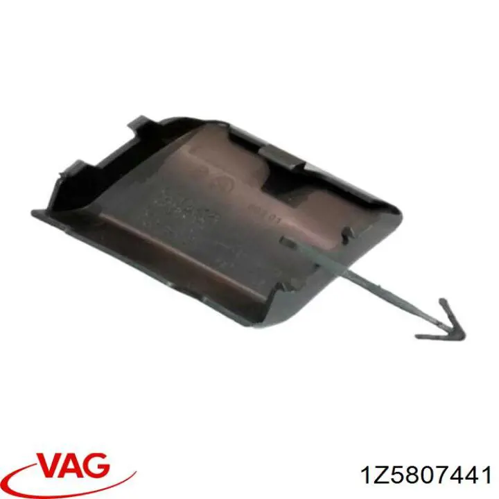 Заглушка бампера буксирувального гака, задня VAG 1Z5807441 ціна, від 3.04 USD