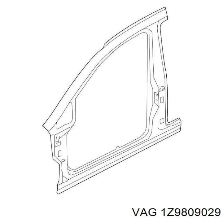 1Z9809029 VAG Ремчастина кузова ліва