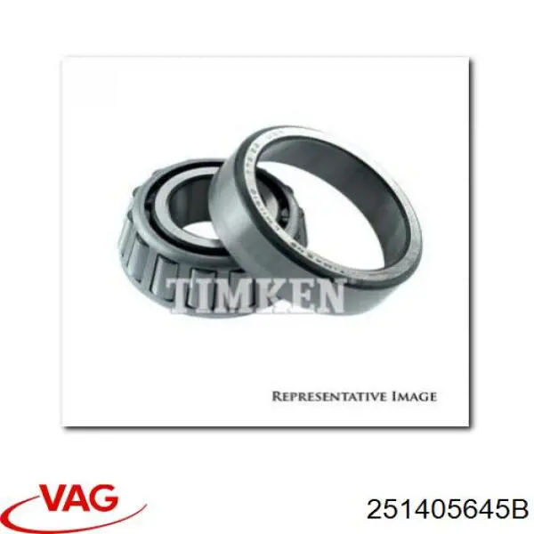 251405645B VAG Підшипник маточини передньої, зовнішній
