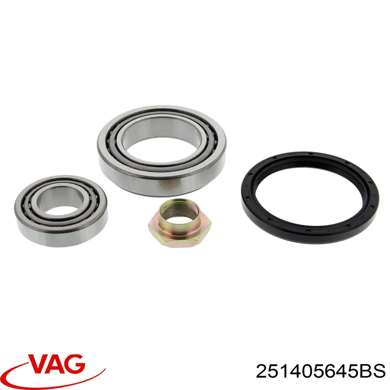 Комплект підшипник маточини передньої VAG 251405645BS ціна, від 10.93 USD