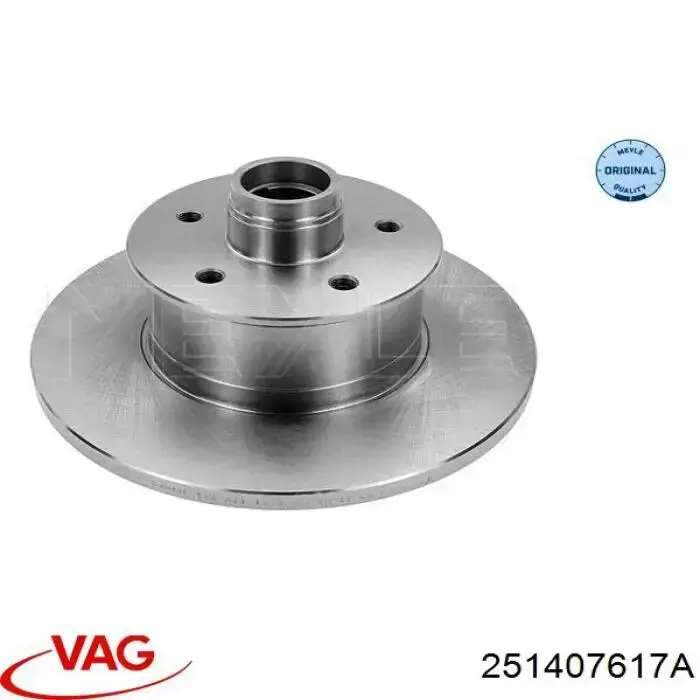 251407617A VAG Гальмо дискове переднє