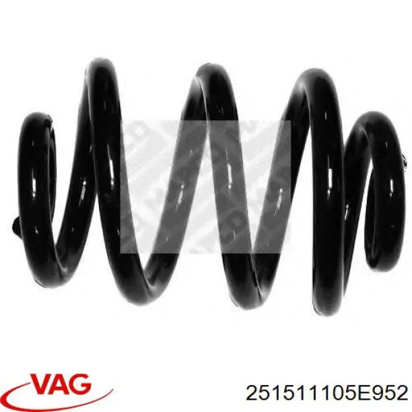 251511105E952 VAG Пружина підвіски задня