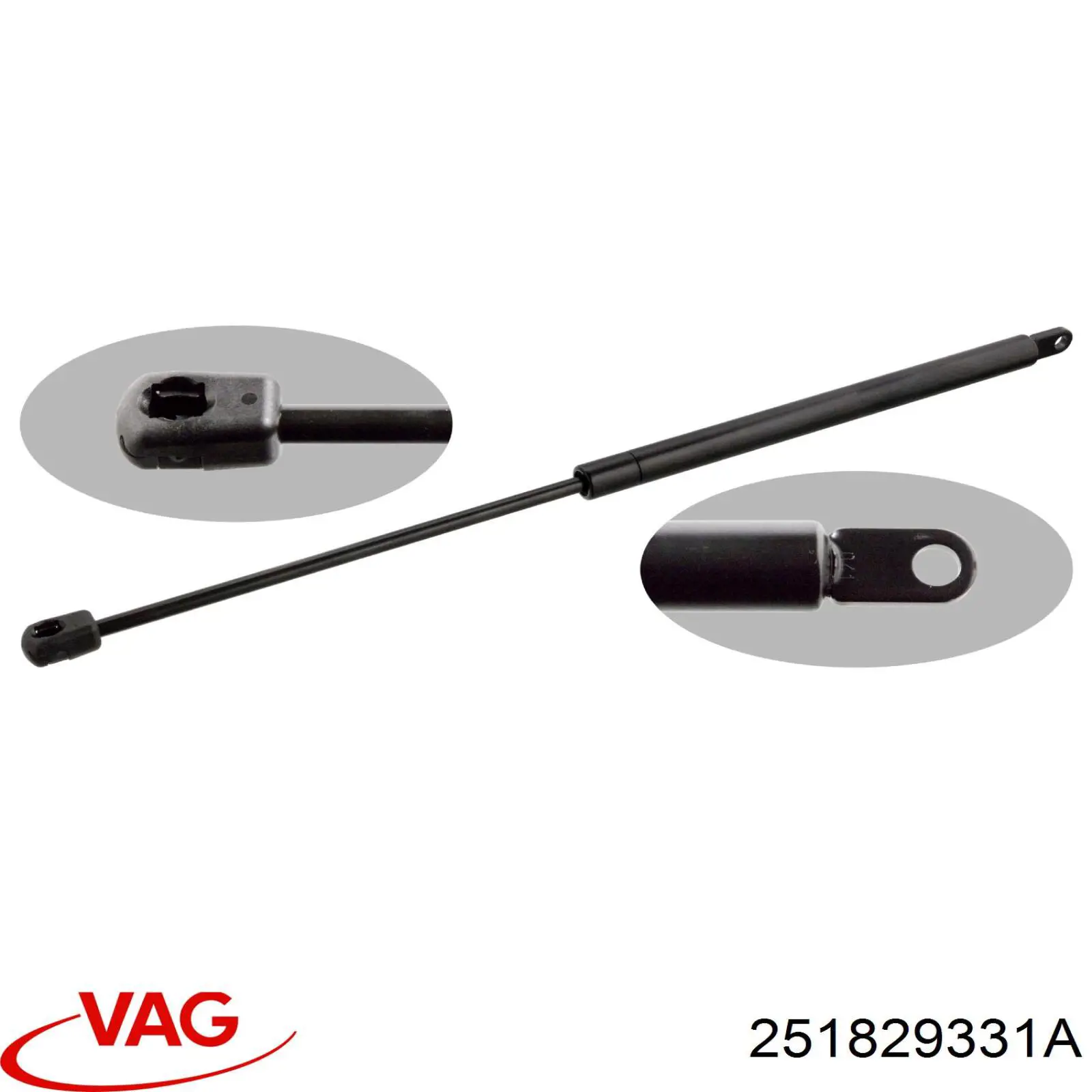 251829331A VAG Амортизатор кришки багажника / двері 3/5-ї задньої