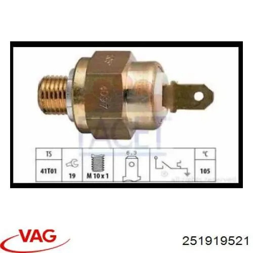 Купити 251919521 VAG Датчик температури охолоджуючої рідини