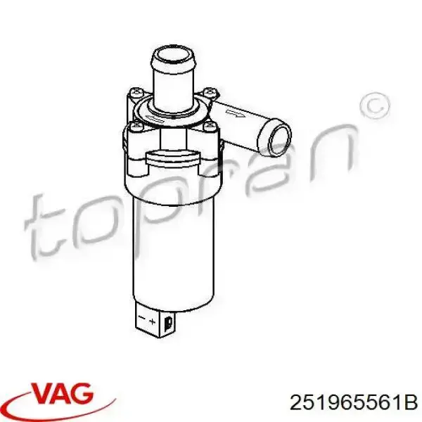 Водяний насос охолодження електричний додатковий VAG 251965561B
