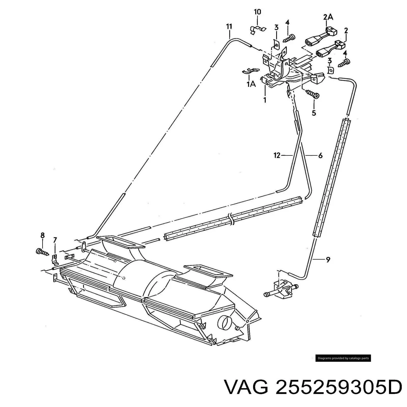 255259305D VAG Механізм управління кондиціонером
