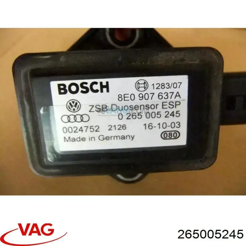 Купити 265005245 VAG Датчик поперечного прискорення (ESP)
