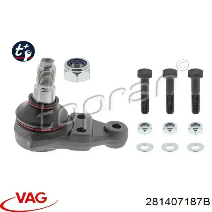 Кульова опора, нижня VAG 281407187B ціна, від 22.38 USD