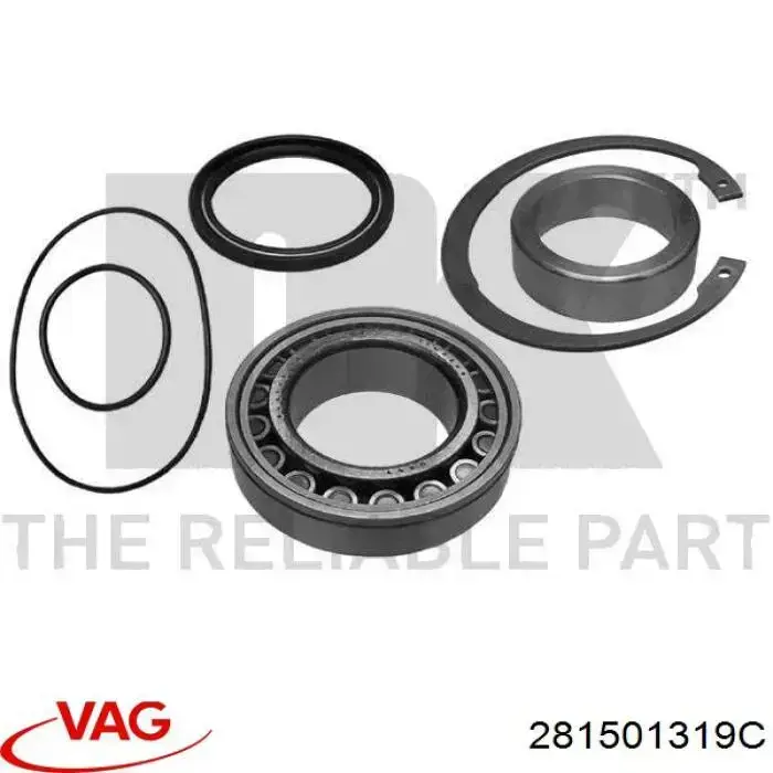 Підшипник маточини задньої VAG 281501319C ціна, від 19.07 USD
