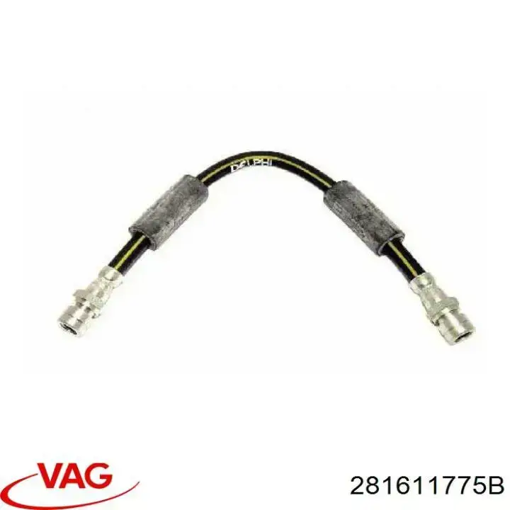 Шланг гальмівний передній VAG 281611775B ціна, від 5.10 USD