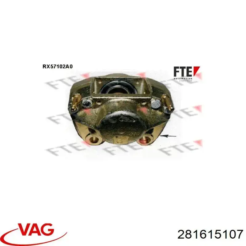 Купити 281615107 VAG Супорт гальмівний передній лівий