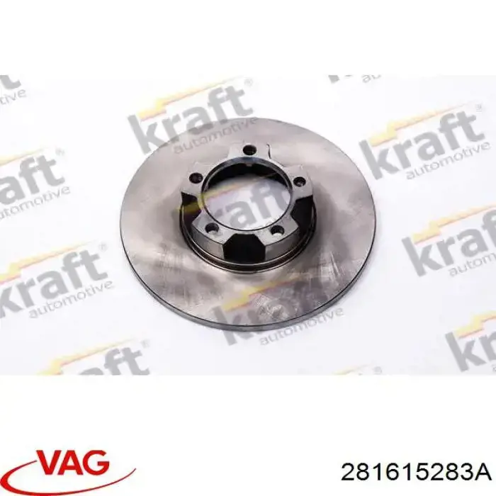 Диск переднього гальма VAG 281615283A ціна, від 44.86 USD