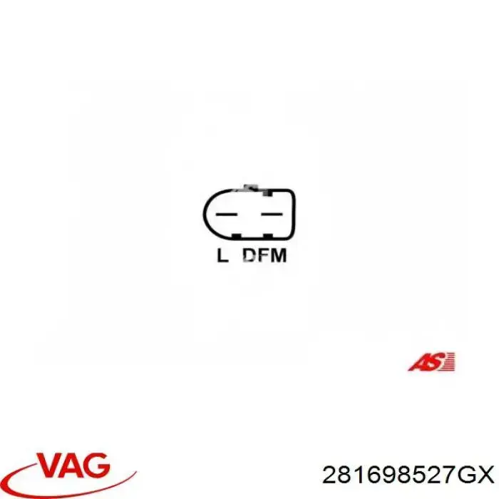 Гальма робочі задні ножні і гальмівні барабани VAG 281698527GX
