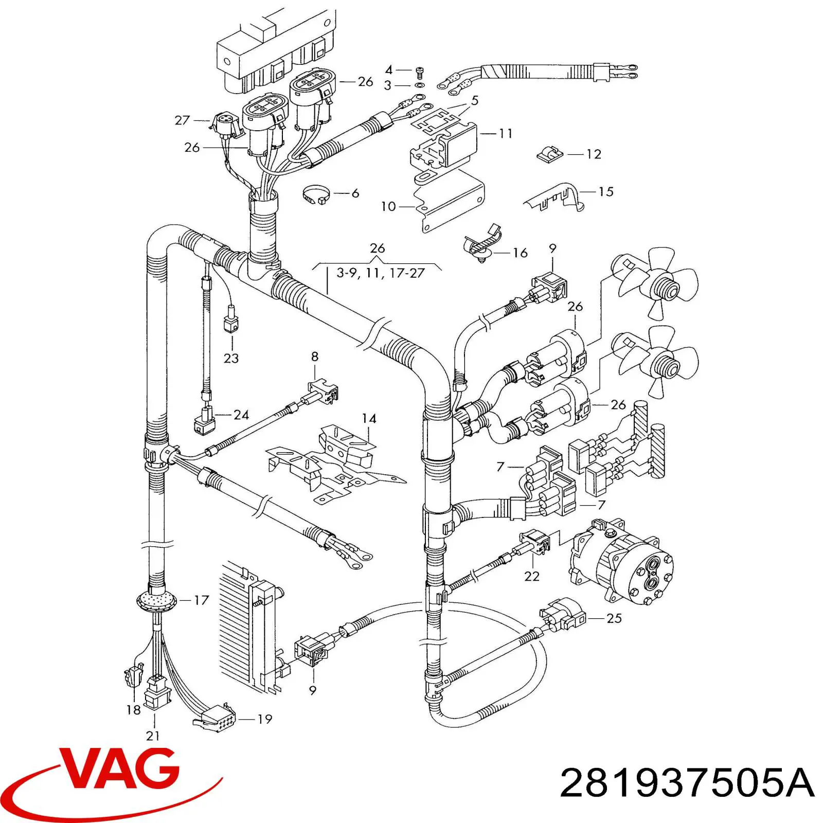  VAG 281937505A ціна, від 19.44 USD