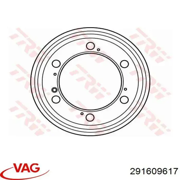 Барабан гальмівний задній VAG 291609617 ціна, від 56.92 USD