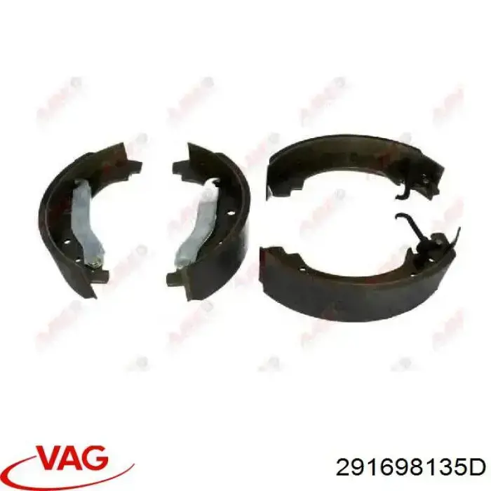 291698135D VAG Колодки гальмівні задні, барабанні