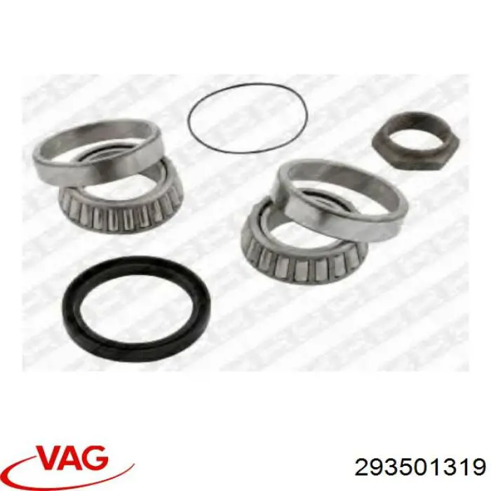 Комплект підшипник маточини передньої VAG 293501319 ціна, від 18.06 USD