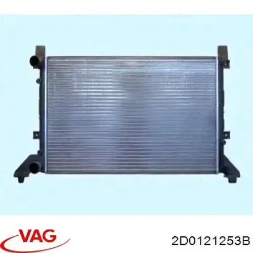 Купити 2D0121253B VAG Радіатор двигуна