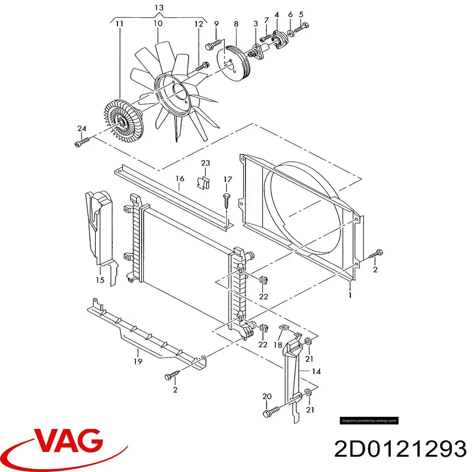  VAG 2D0121293 ціна, від 2.92 USD