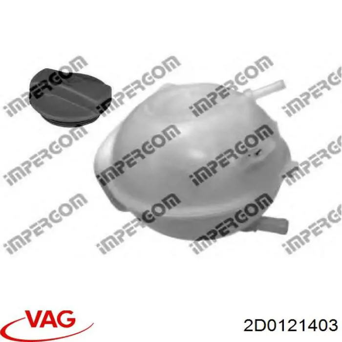 Купити 2D0121403 VAG Водяний бачок системи охолодження