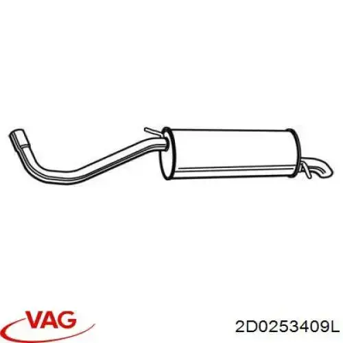 Купити 2D0253409C VAG Вихлоп