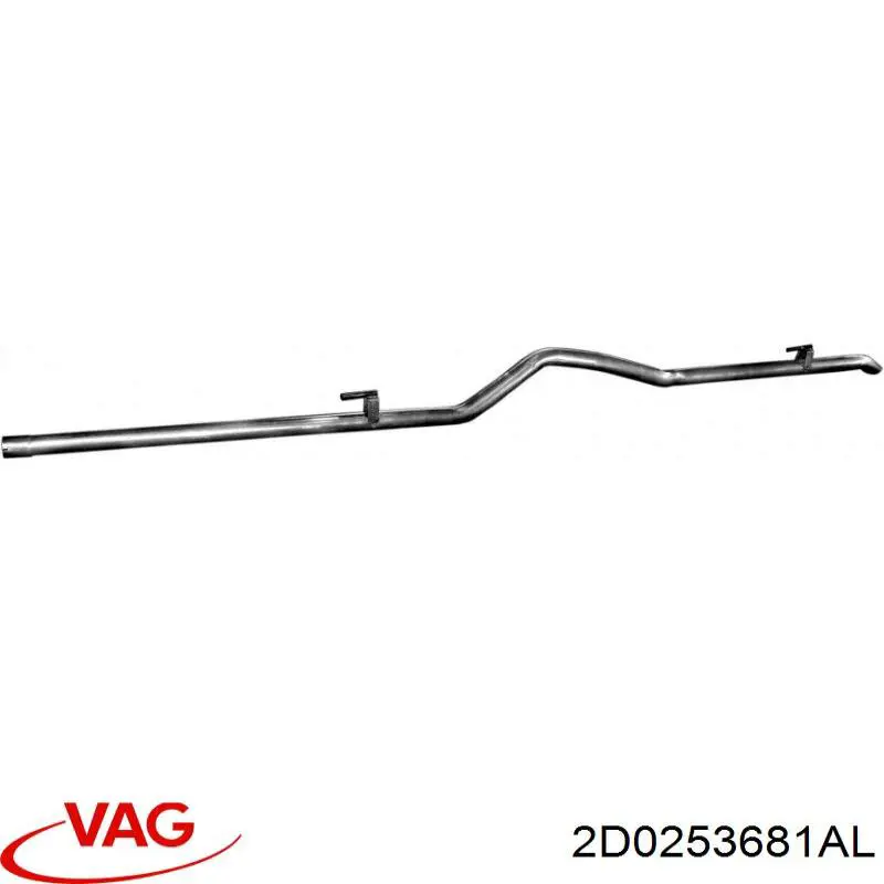 Вихлоп VAG 2D0253681AL ціна, від 30.01 USD