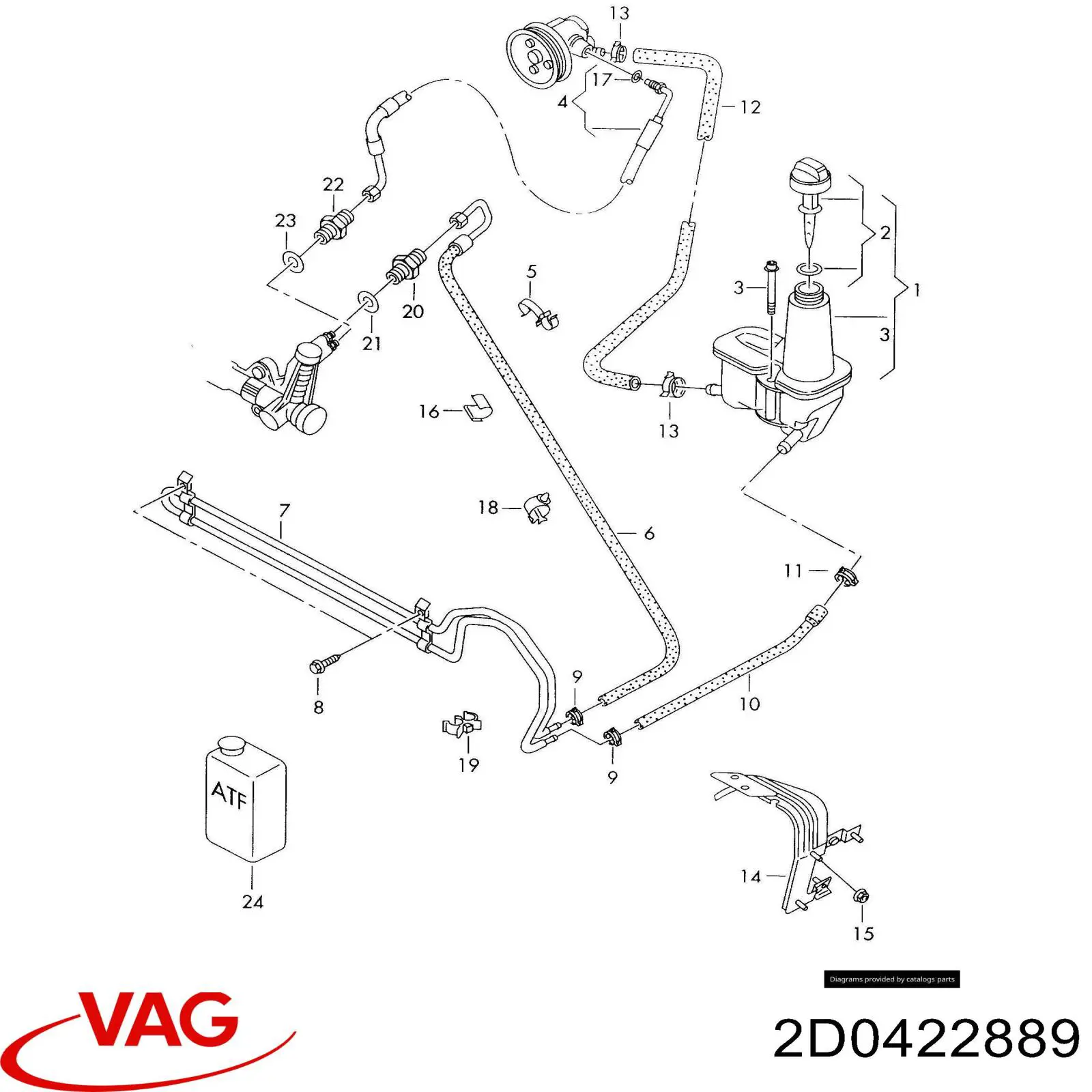  VAG 2D0422889 ціна, від 6.40 USD