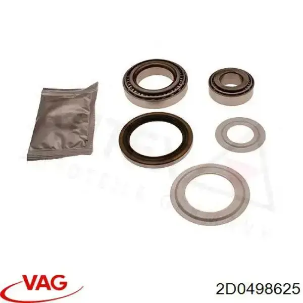 Купити 2D0498625 VAG Підшипник ступиці передньої