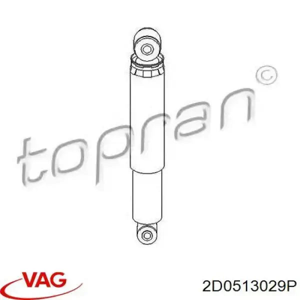 Купити 2D0513029P VAG Стійка амортизатора задня