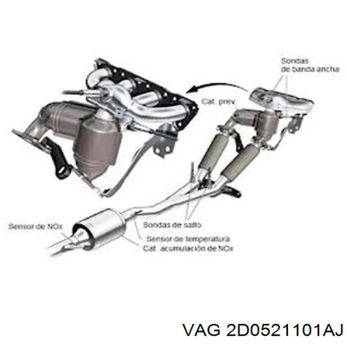 Вал карданний задній, в сборі 2D0521101AJ VAG