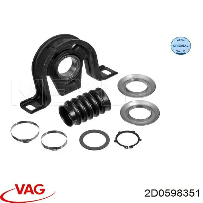 Підвісний підшипник карданного валу VAG 2D0598351 ціна, від 29.67 USD