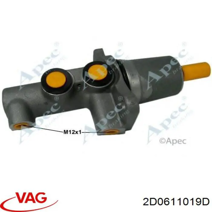 Циліндр головний гальма (Гідротормоз) VAG 2D0611019D ціна, від 41.15 USD