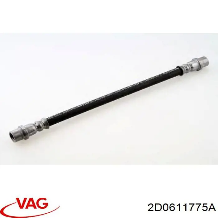 Купити 2D0611775A VAG Шланг гальмівний задній