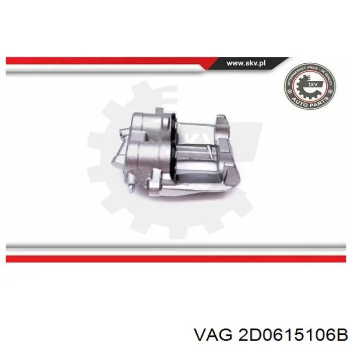 Купити 2D0615106B VAG Супорт гальмівний передній правий