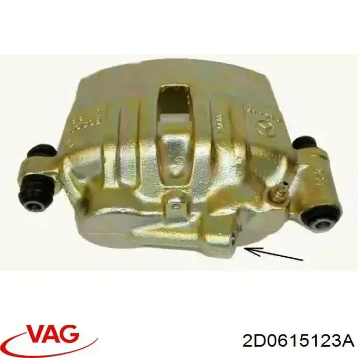 Купити 2D0615123A VAG Супорт гальмівний передній лівий