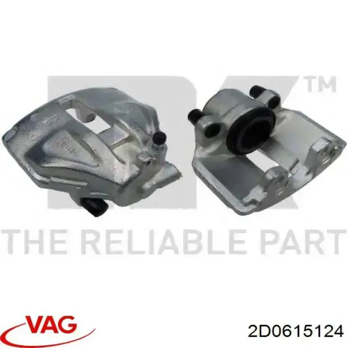 Супорт гальмівний передній правий VAG 2D0615124 ціна, від 41.29 USD