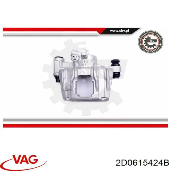Купити 2D0615424B VAG Супорт задній правий