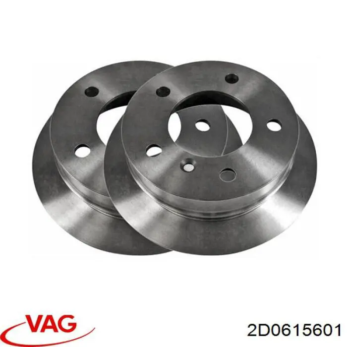 2D0615601 VAG диск гальмівний задній