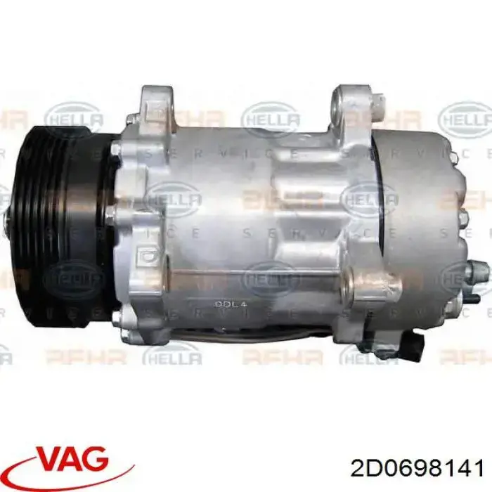 Купити 2D0698141 VAG Комплект пружинок кріплення дискових колодок, передніх