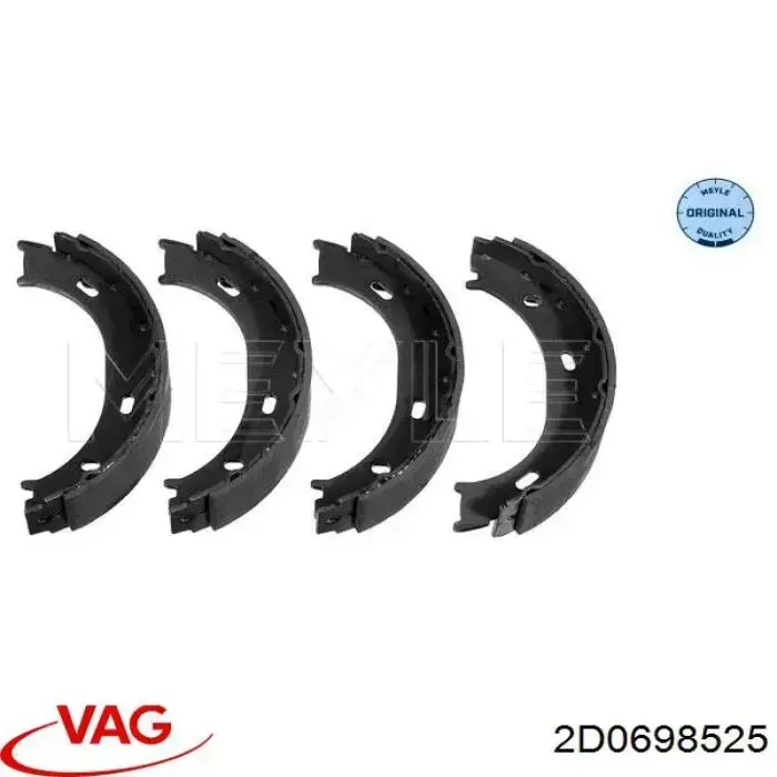 Купити 2D0698525 VAG Гальмівні колодки гальма стоянки