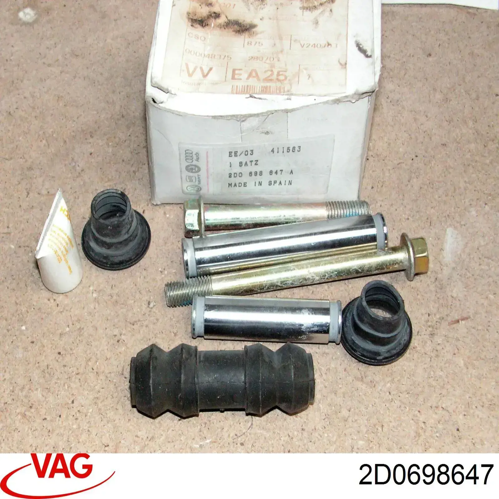 2D0698647 VAG Ремкомплект заднього гальмівного супорта