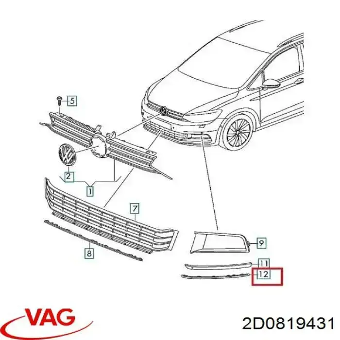 2D0819431 VAG 