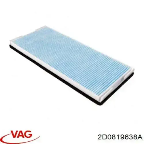 Купити 2D0819638A VAG Фільтр салону вугільний