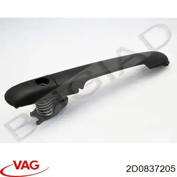 Купити 2D0837205 VAG Ручка передньої двері зовнішня