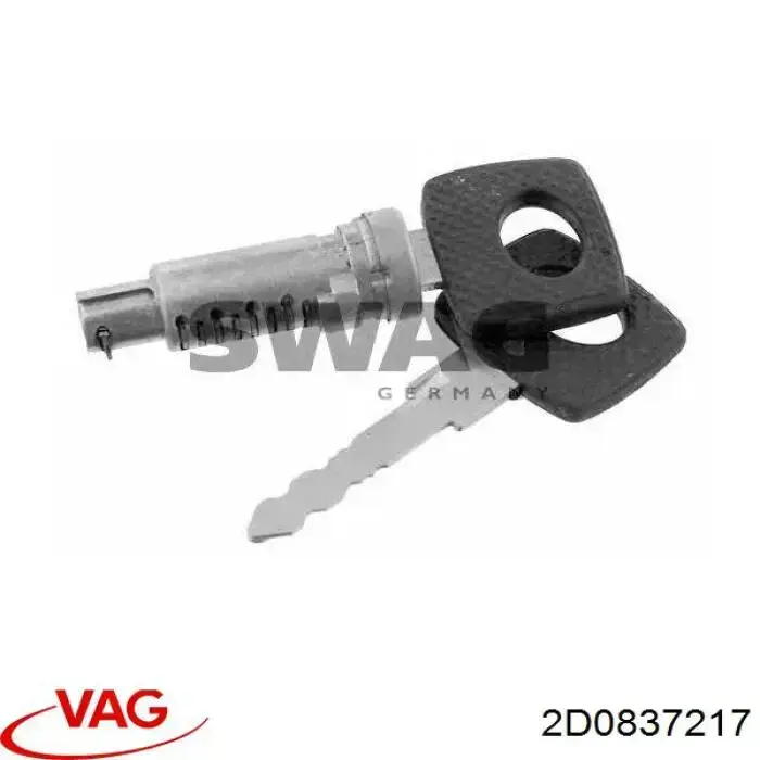 Купити 2D0837217 VAG Личинка замка дверей передньої