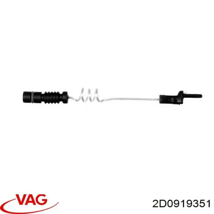 2D0919351 VAG датчик зносу гальмівних колодок, передній
