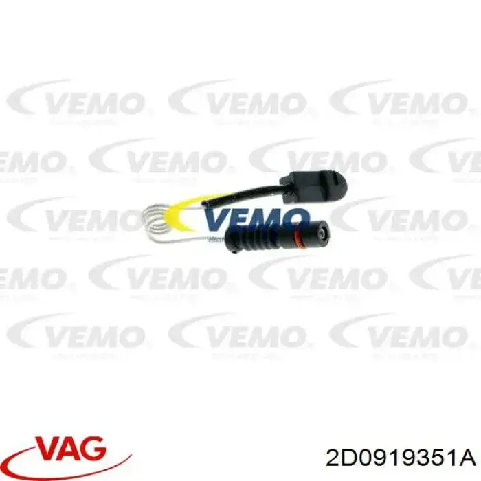 2D0919351A VAG Датчик зносу гальмівних колодок