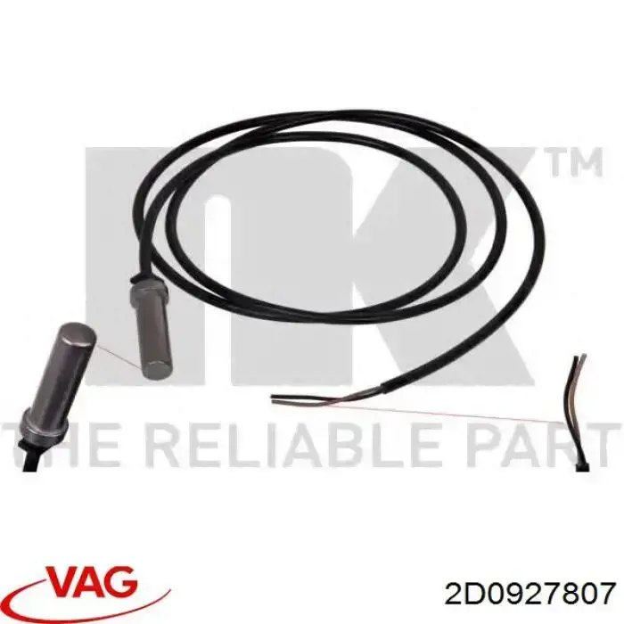 Датчик ABS передній VAG 2D0927807 ціна, від 19.32 USD
