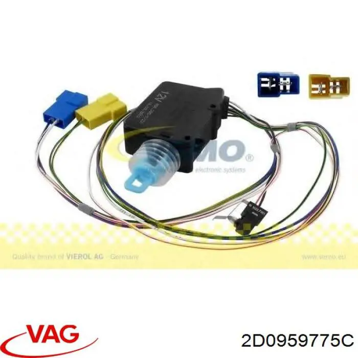Купити 2D0959775C VAG Мотор-привід відкр/закр. замку багажника (3/5-х дв.)