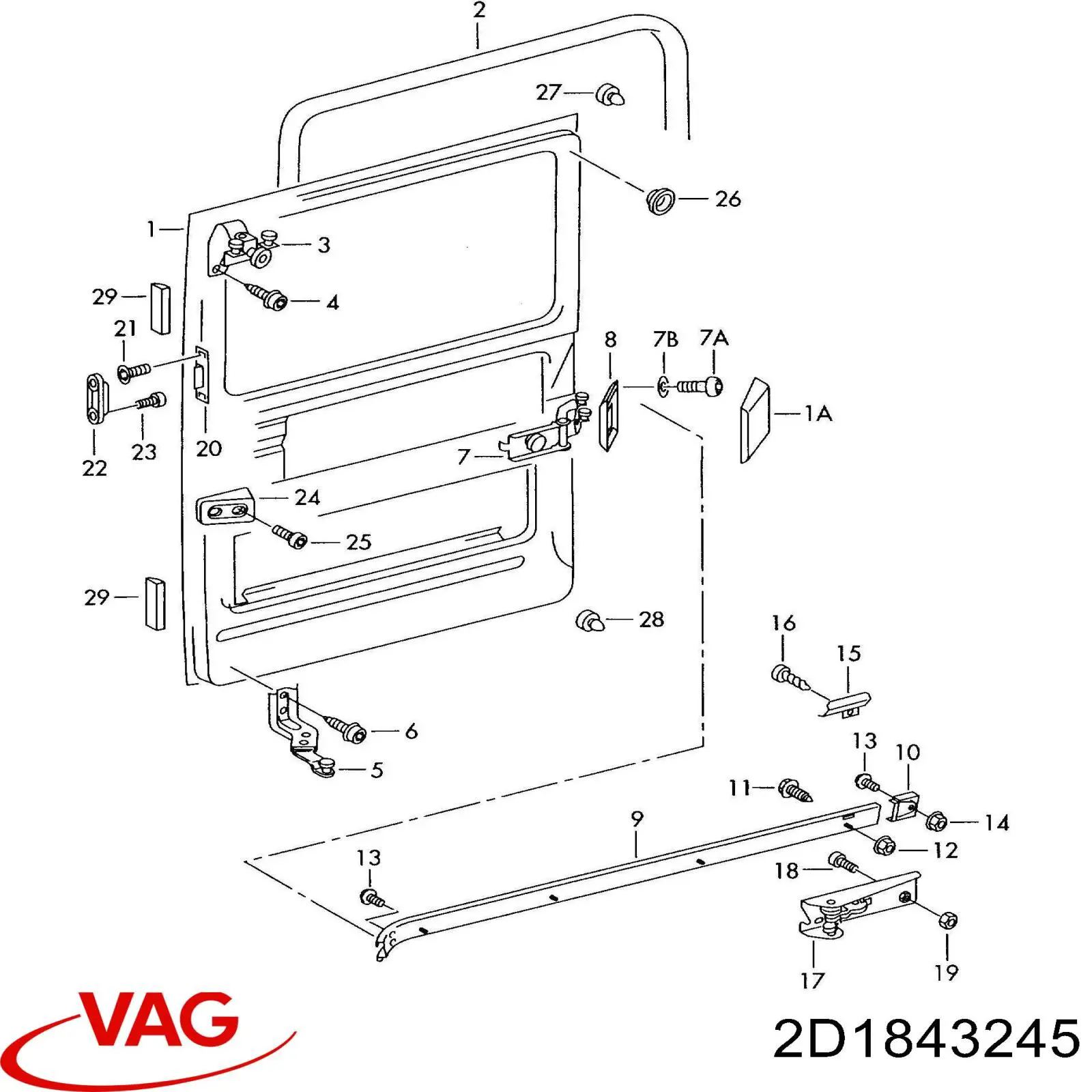 2D1843245 VAG 
